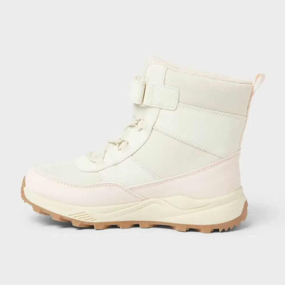 Kids' Noah Hiker Winter Boots - Cat & Jack Cream 3